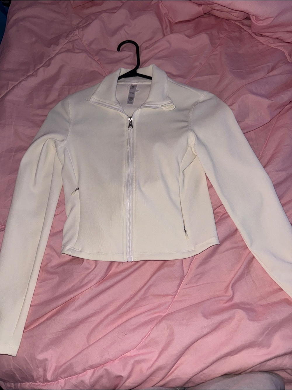 Kyodan White Zip-Up Lightweight Utility Jacket